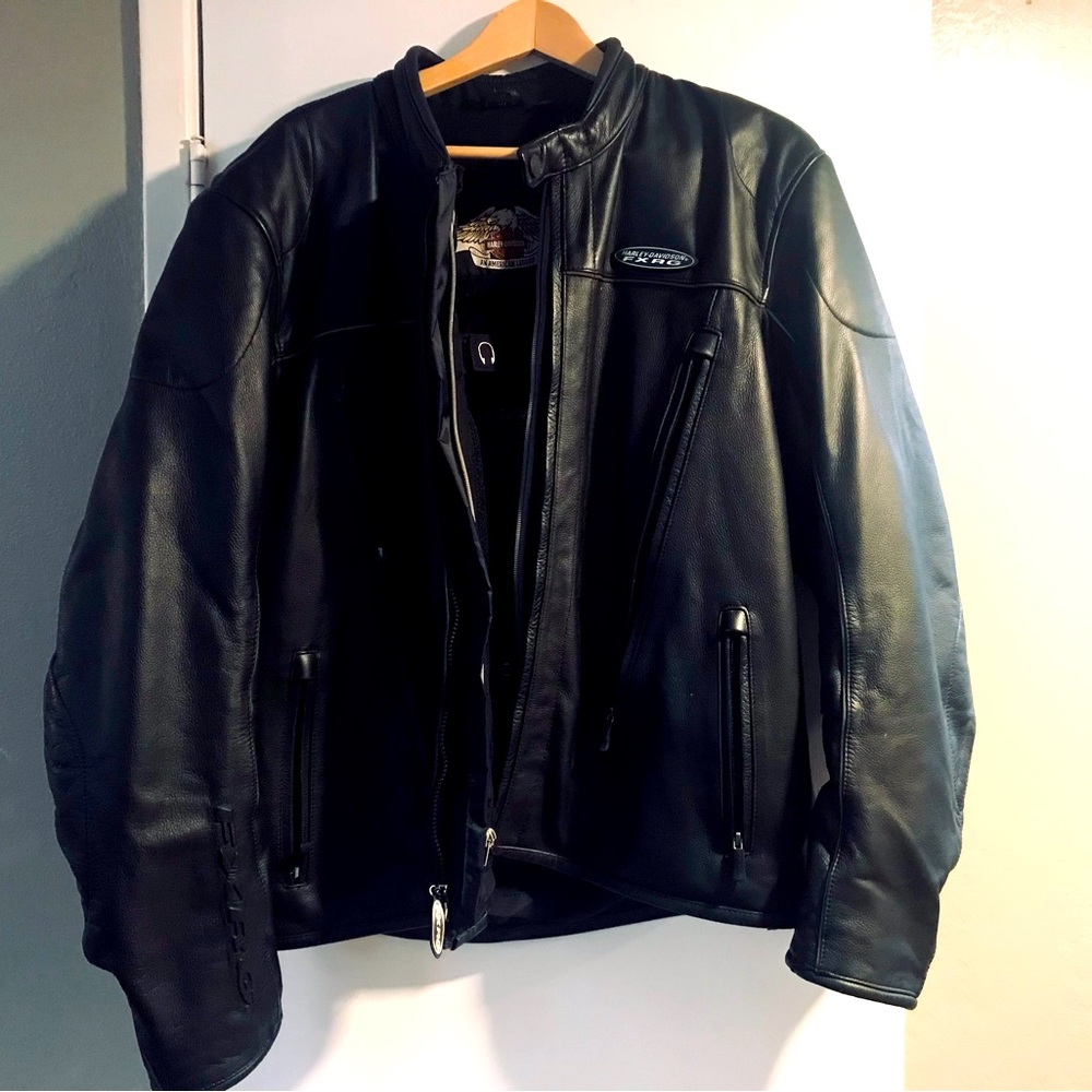 Harley Davidson FXRG XL leather jacket